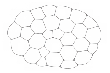 Outline of soccer ball pattern in an abstract transparent design. Representing football, sport, game, and competition