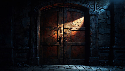 古い城門　AI生成素材