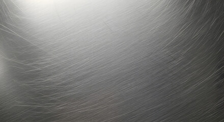 Metallic texture: The photo captures the industrial essence with an up-close perspective of a textured metallic surface, revealing subtle scratches and a brushed finish that catches the light.