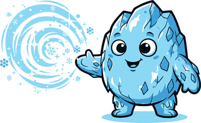 charming ice sprite unleashes a whirlwind of winter magic and joy