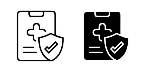 Safety Guide outline and pictogram Icon for Protection, Instructions, and Workplace Awareness