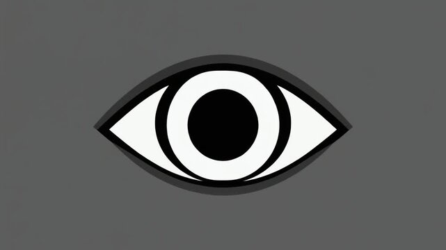 Minimalist graphic representation of an open eye with a strong central pupil, designed for clear visibility and intuitive recognition across digital interfaces and visual communication