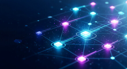 Fototapeta premium AI Cache Layer: Intelligent Data Storage for Enterprise Information Retrieval