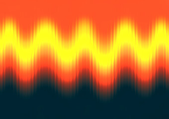Abstract illustration of a vibrant, wavy, gradient pattern with fiery colors, evoking energy.