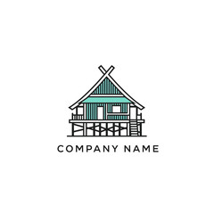 Minimalist House Logo Design for Company Branding and Identity.