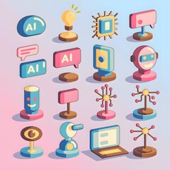 AI icons set