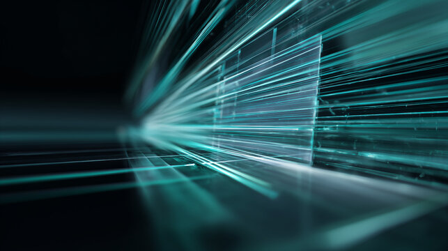 Dynamic abstract light speed data flow and interconnected network pathways, representing the core essence of modern technology and IT infrastructure advancements