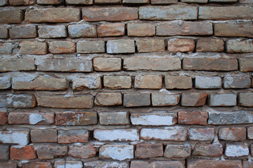 Wide brick wall texture background