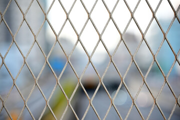 Fototapeta premium 金網フェンス