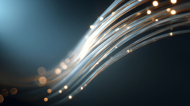 Abstract Technology Wave Modern IT and Data Transmission Concept for Digital Innovation