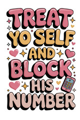 Colorful Motivational Quote With Fun Font and Decorative Hearts