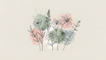 Vintage Floral Collage