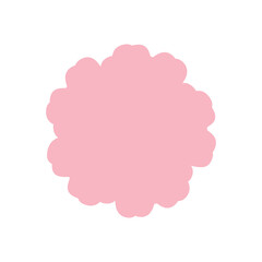 Flower clip art design on plain white transparent isolated background for card, shirt, hoodie, sweatshirt, apparel, card, tag, mug, icon, poster or badge