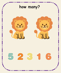 How Many Are There Preschool Counting and Quantity Recognition Sheet