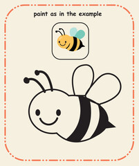 Paint by Sample  Preschool Color Reference Sheet for Early Learning