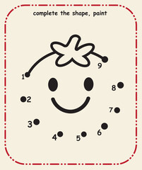 Complete the Line  Preschool Prewriting and Hand Control Skill Sheet