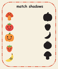Match Color and Match Shadow – Preschool Recognition Skills for Early Learning