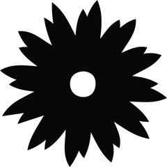 Flower clip art design on plain white transparent isolated background for card, shirt, hoodie, sweatshirt, apparel, card, tag, mug, icon, poster or badge