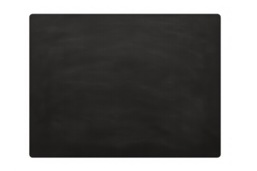 Blank dark chalkboard capturing texture and empty space for education, school, message, or design concepts on transparent background