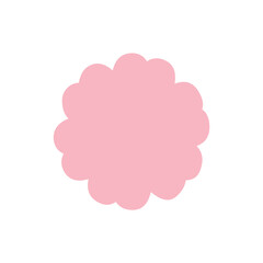 Flower clip art design on plain white transparent isolated background for card, shirt, hoodie, sweatshirt, apparel, card, tag, mug, icon, poster or badge