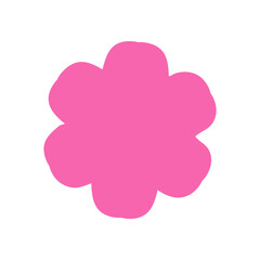 Flower clip art design on plain white transparent isolated background for card, shirt, hoodie, sweatshirt, apparel, card, tag, mug, icon, poster or badge