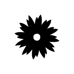 Flower clip art design on plain white transparent isolated background for card, shirt, hoodie, sweatshirt, apparel, card, tag, mug, icon, poster or badge