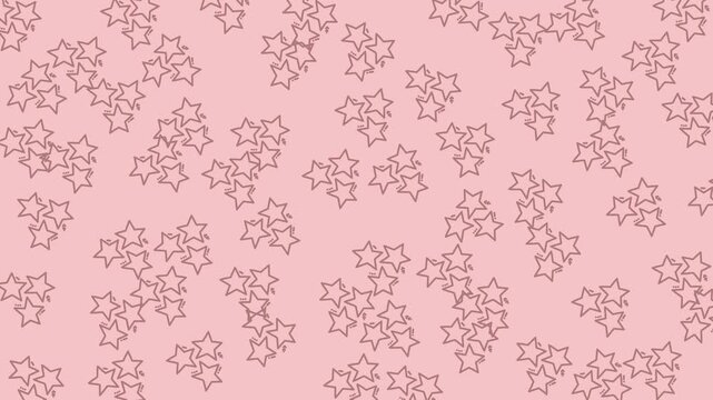 Seamless hand-drawn star pattern on a soft orange pastel background, perfect for playful packaging, wallpapers, and cute digital designs.