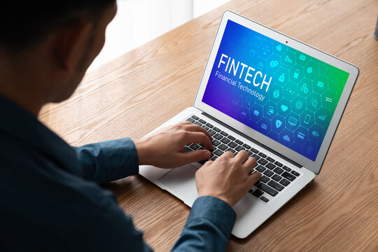 Fintech financial technology software for modish business to analyze marketing strategy - Powered by Adobe