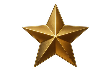 Fototapeta premium Golden star icon representing success, excellence, achievement, reward, rating, winner symbol, premium quality or ranking