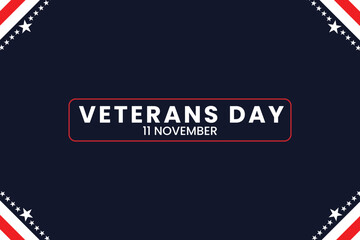 A patriotic background celebrating Veteran's Day, suitable for various commemorative events.
