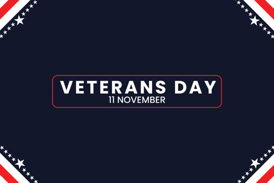 A patriotic background celebrating Veteran's Day, suitable for various commemorative events.