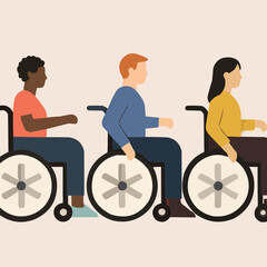 Disability Rights Inclusion Vector