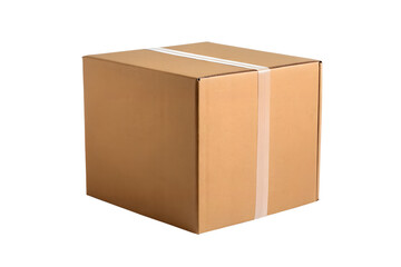 Sealed Cardboard Box for Packaging and Shipping Secure Delivery of Goods