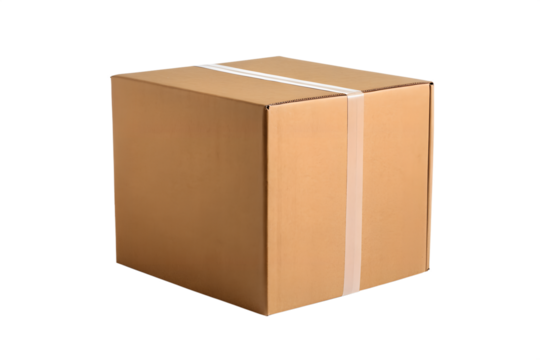 Sealed Cardboard Box for Packaging and Shipping Secure Delivery of Goods
