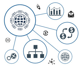Obraz premium Concept of money transfer