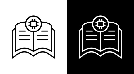 Ai Curriculum Outline White Icon Set Design