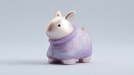 charming animalshaped christmas ornament designed in soft pastel colors revealing delightful augmented reality