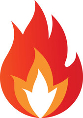 unique fire vector icon