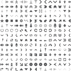 Arrow Icons Set Vector Collection