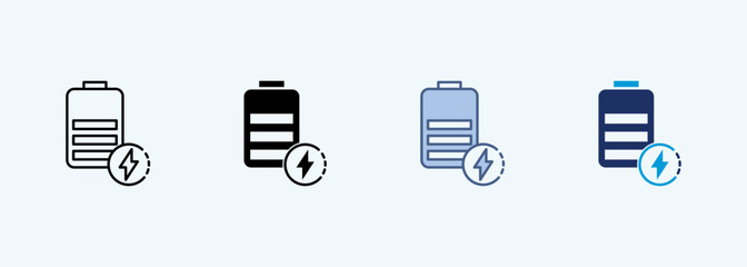 charging Multiple Style Icon Collection