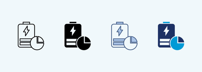 charging rate Multiple Style Icon Collection