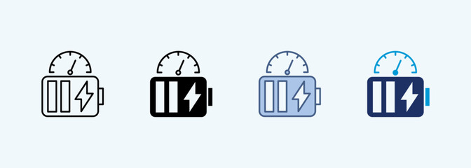 charging speed Multiple Style Icon Collection