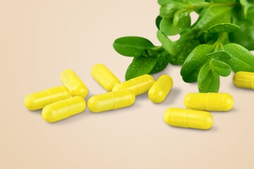 Plant herbal supplements vitamins pills
