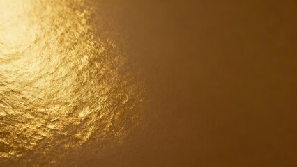 Close-up of a textured golden surface with reflective light patterns
