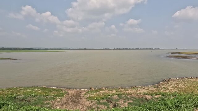 Parakrama Samudra, the ancient reservoir system in Polonnaruwa, Sri Lanka, consisting of five separate interconnected reservoirs