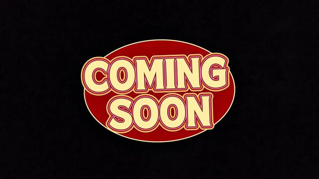 Coming Soon Anticipation and Excitement Awaits - Signifying a Launch 4K Motion Animations