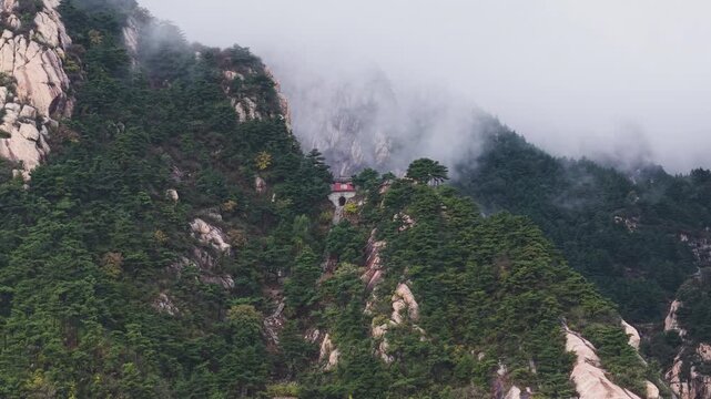 Scenery atop Mount Tai in Tai'an, China