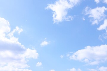 爽やかな空と雲のフレーム