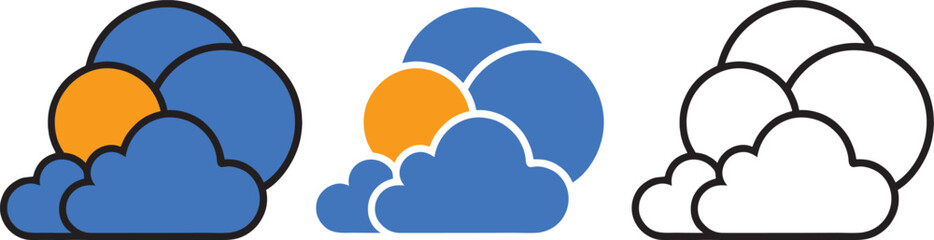 unique Partly cloudy icon