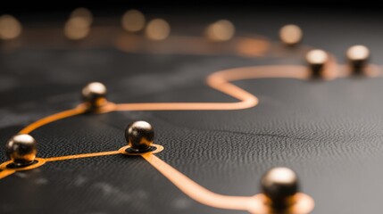 Abstract concept showcasing a diverse group of spheres representing business intelligence strategy roadmap elements